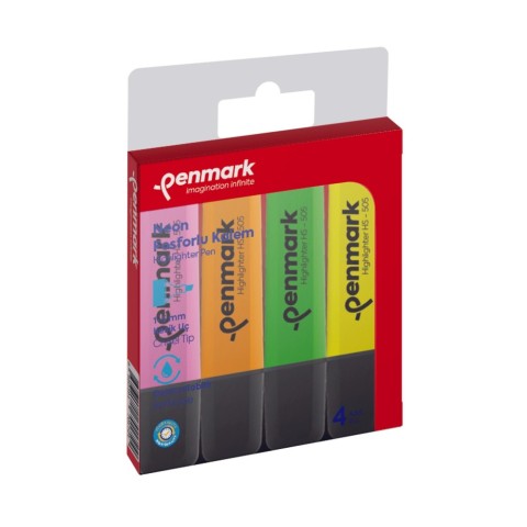 PENMARK FOSFORLU KALEM HS-505-4N NEON 4 LÜ 