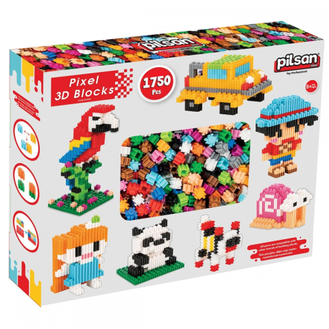 PİLSAN PİXEL 3D BLOKLARI 1750 PARÇA 03-616 