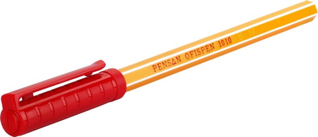 PENSAN TÜKENMEZ KALEM OFİSPEN 1010 KIRMIZI ADET F.