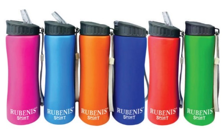 RUBENNIS ÇELİK MATARA İNCE GÖVDE 6  MATARA 500 ML