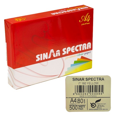 SINAR SPECTRA A4 500 LÜ YELLOW KAĞIT IT160