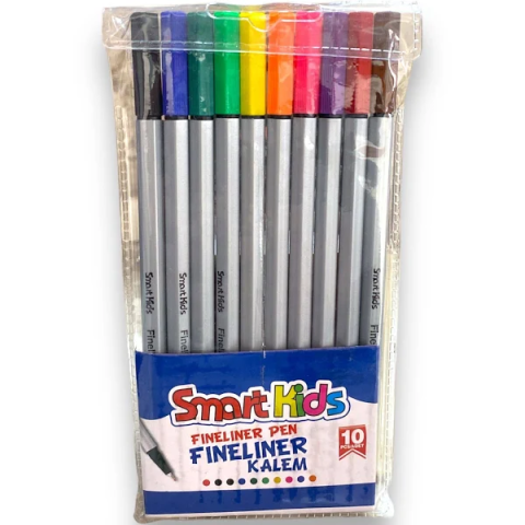 SMART KIDS FINELINER 10LU PVC PAKET 