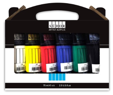 SÜDOR AKRİLİK TÜP SET 6X75ML