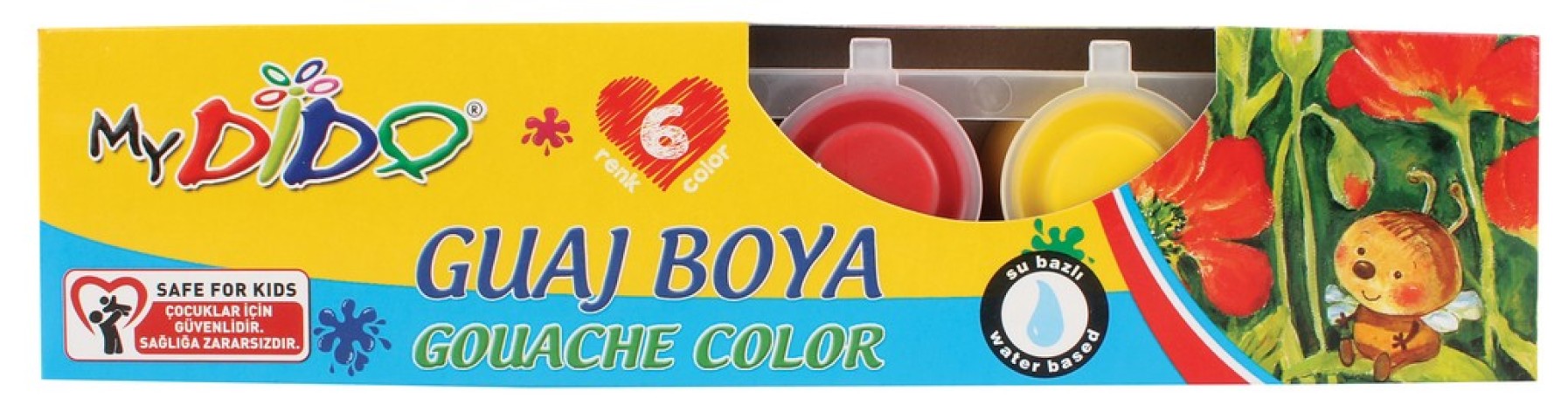 MYDİDO GUAJ BOYA SET 6X22 ML 