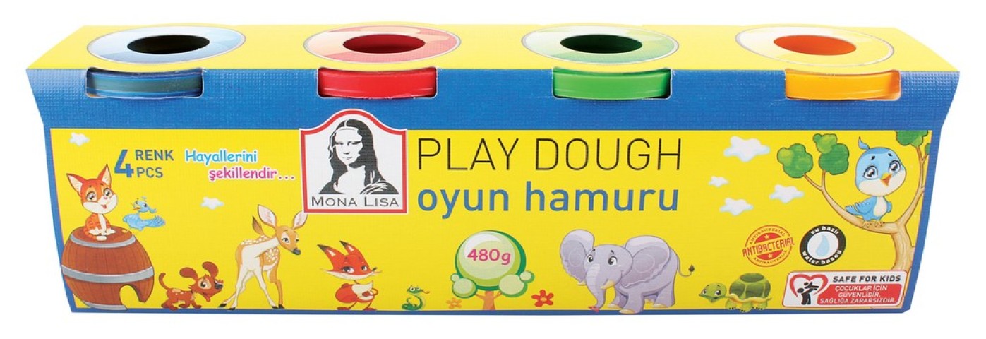 SÜDOR MONALİSA OYUN HAMURU 120GR 4 LÜ
