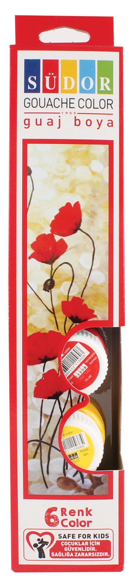 SÜDOR GUAJ BOYA SET 6X20 ML