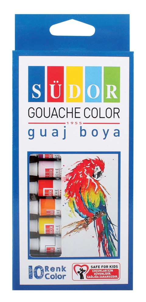 SÜDOR GUAJ BOYA SET 10X19  ML