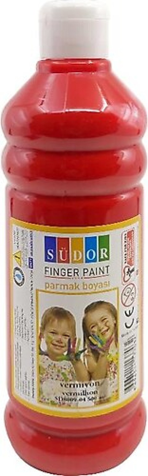 SÜDOR PARMAK BOYA 500ML KIRMIZI