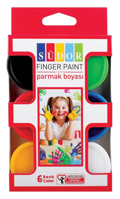 SÜDOR PARMAK BOYASI SET 6X30 ML 