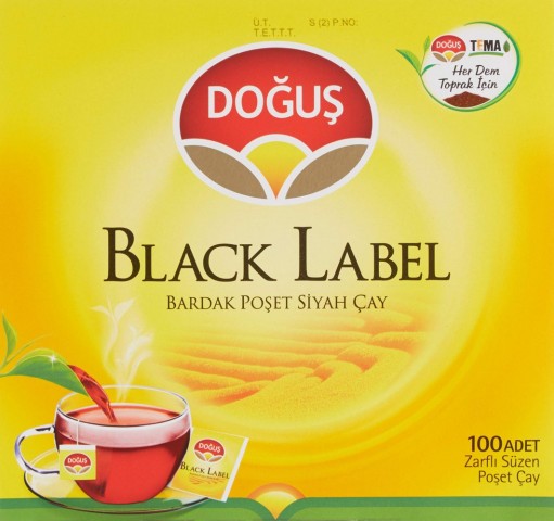 DOĞUŞ BARDAK POŞET ÇAY BLACK LABEL 100 LÜ 