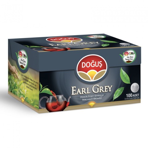 DOĞUŞ DEMLİK POŞET ÇAY EARL GREY BERGOMATLU 100 LÜ