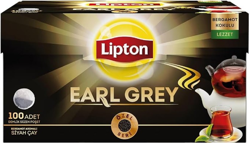 LİPTON DEMLİK POŞET ÇAY EARL GREY BERGAMOT AROMALI