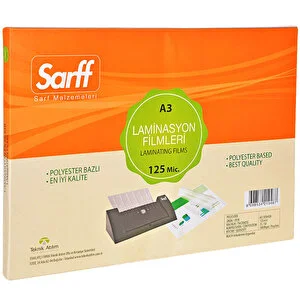 SARFF A3 LAMİNASYON FILMI 125 MIC.100 LÜ PK 