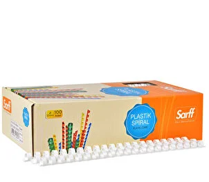 SARF SPİRAL PLASTİK 125 SY 14MM BEYAZ 100 LÜ PK 