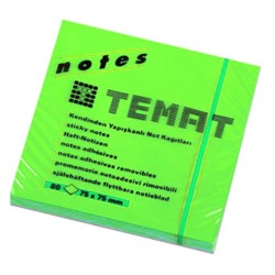 TEMAT NOTES 75X75 FOSFORLU YEŞİL 