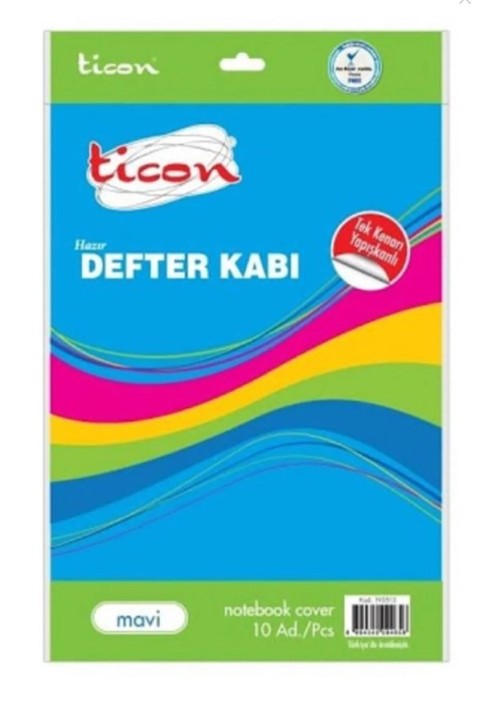 TİCON HAZIR DEFTER / KİTAP KAP TAM YEŞİL 10 LU 