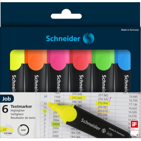 SCHNEIDER JOB FOSFORLU KALEM 6 LI SET 