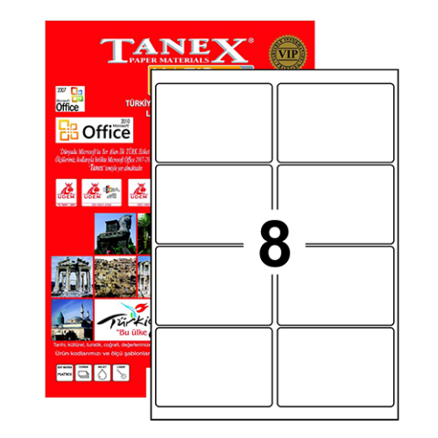 TANEX  LAZER ETİKET 99,1X 67,7 MM  2008 
