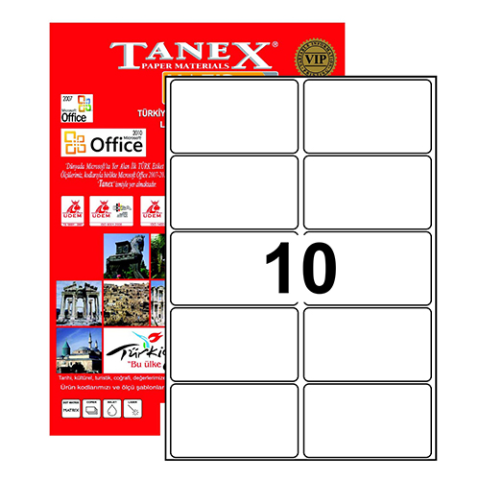 TANEX LAZER ETİKET 99x57 TW 2010 