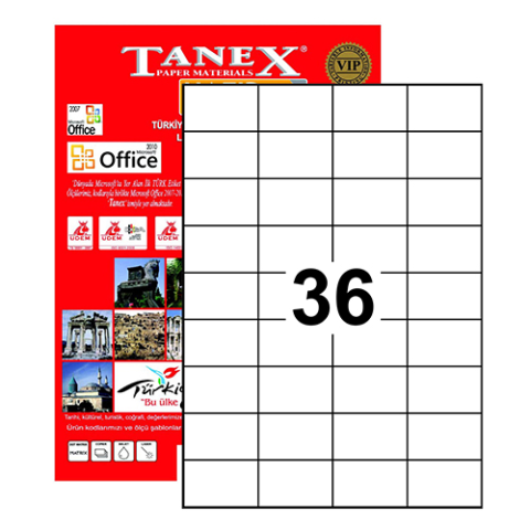 TANEX LAZER ETİKET 52x33 TW 2035 