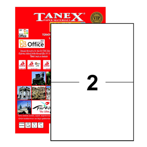 TANEX LAZER ETİKET 210x148,5 TW 2102