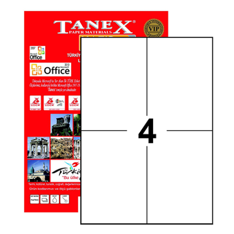 TANEX LAZER ETİKET 105x148 TW 2204 