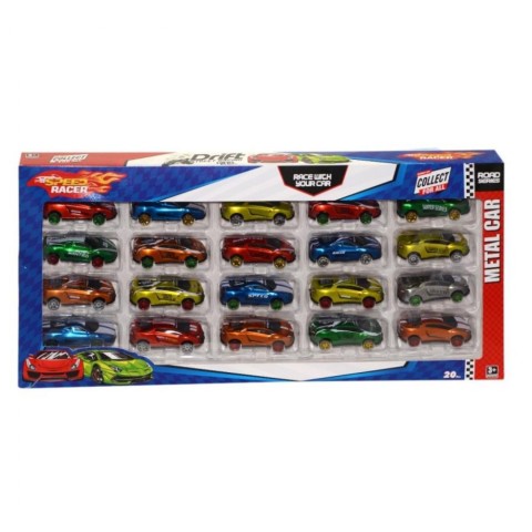 OYUNCAK TOYSAN 20Lİ SPEEP RACER METAL ARABA TOY-35