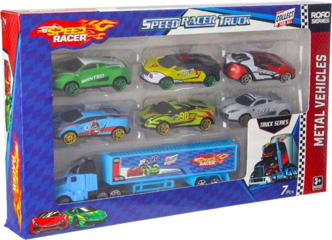 OYUNCAK TOYSAN TIR SETİ 6 LI METAL ARABALI TOY-46 