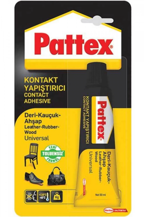 PATTEX KONTAKT YAPIŞTIRICI DERİ / KAUCUK/AHSAP