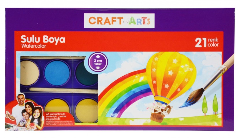 UMİX CRAFT ARTS SULU BOYA 21Lİ