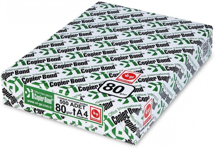 VEGE COPİER BOND A4 KAGIT 80gr/ 500.lü  /...