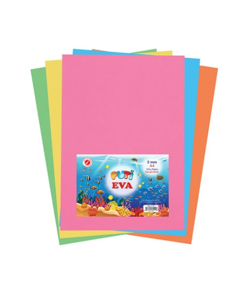 PUTİ A4 EVA YAPIŞKANSIZ KARIŞIK 10 LU 