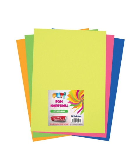 PUTİ FON KARTONU 25X35 10.LU FOSFORLU