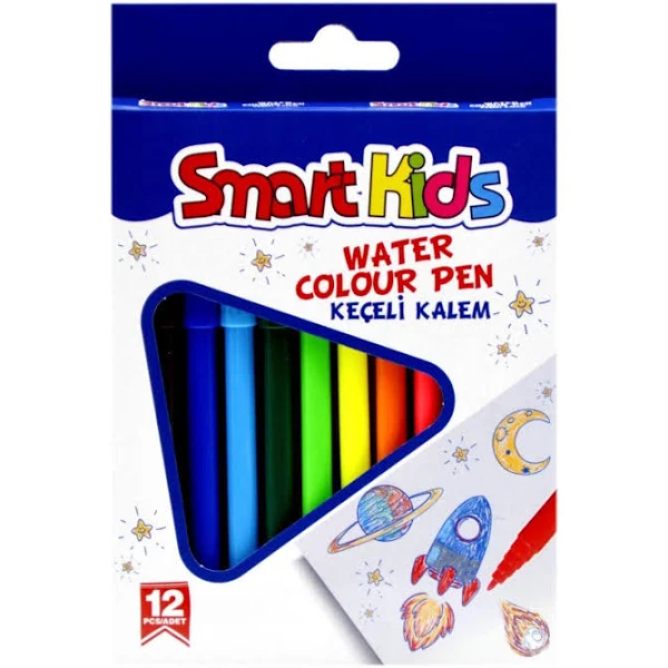 SMART KİDS KEÇELİ KALEM 12Lİ