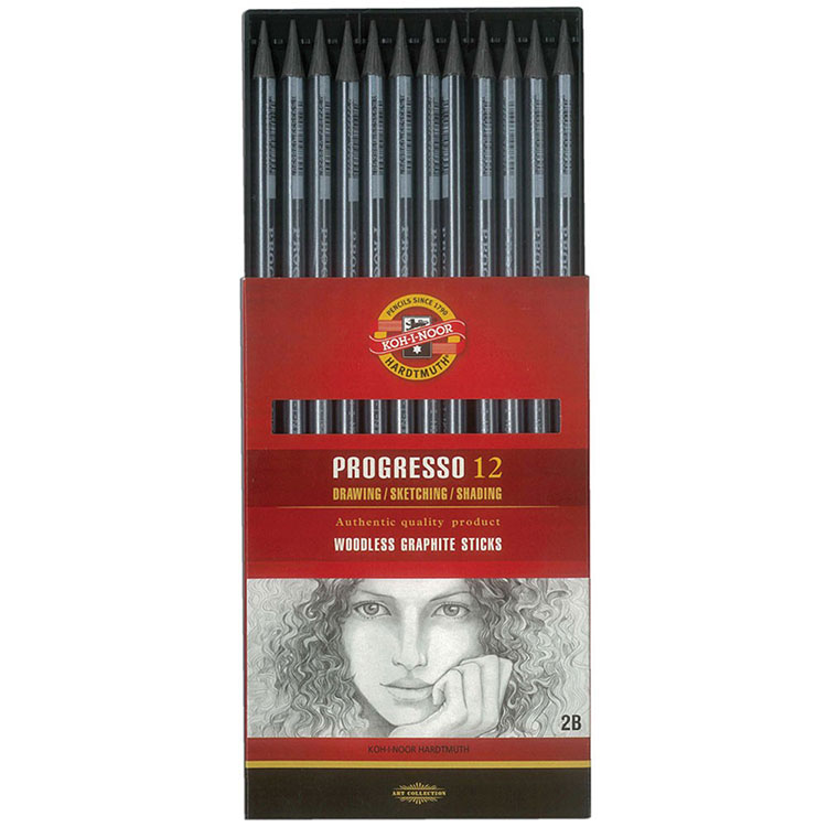 KOH-I-NOOR AHŞAPSIZ KALEM SET 12Lİ  4B