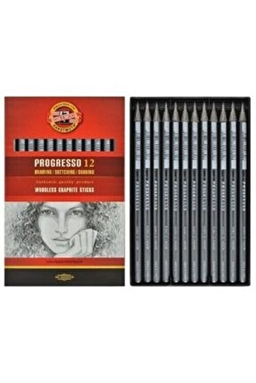 KOH-I-NOOR AHŞAPSIZ KALEM SET 12Lİ  6B