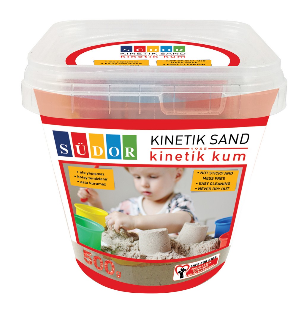 SÜDOR KİNETİK KUM KOVALI 500G NATUREL