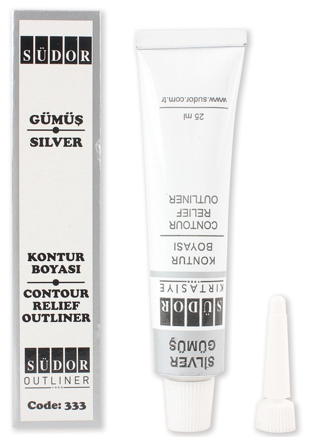 SÜDOR KONTUR BOYASI SİLVER 25 ML 