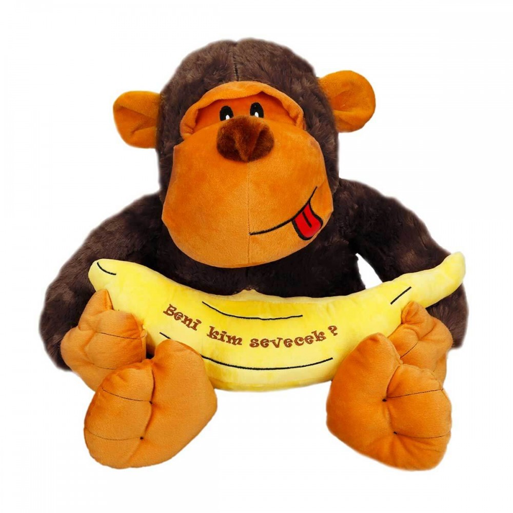 PELUŞ GORİL OTURAN MUZLU 50 CM S01001518