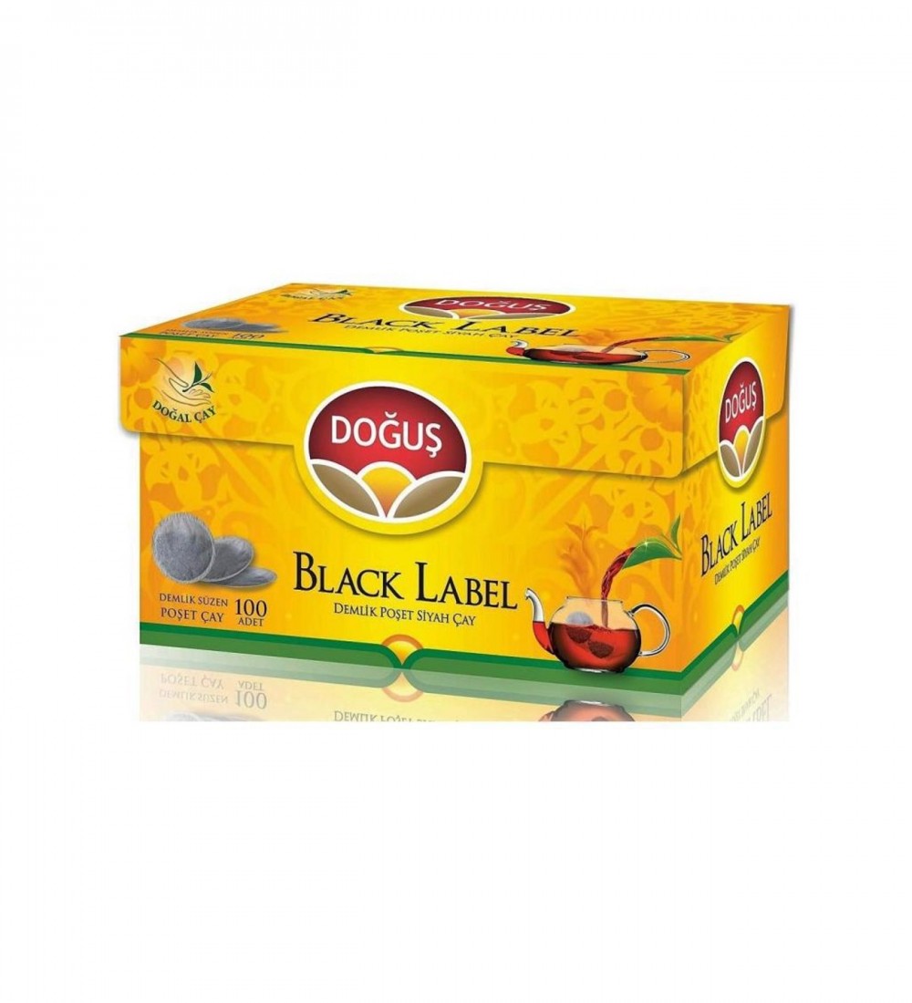 DOĞUŞ DEMLİK POŞET ÇAY BLACK LABEL 3.2 GR 100 LÜ 
