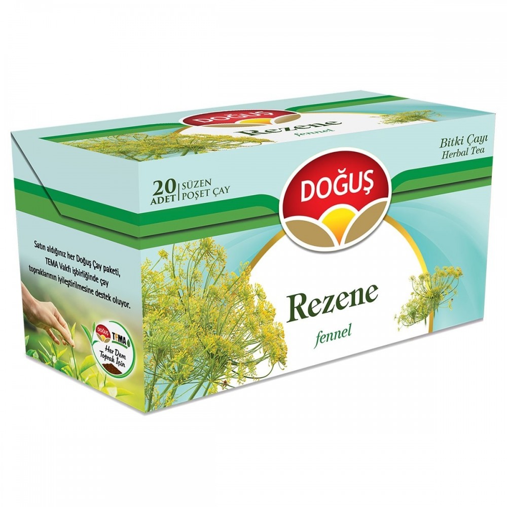 DOĞUŞ BİTKİ ÇAYI BARDAK POŞET REZENE 20Lİ 