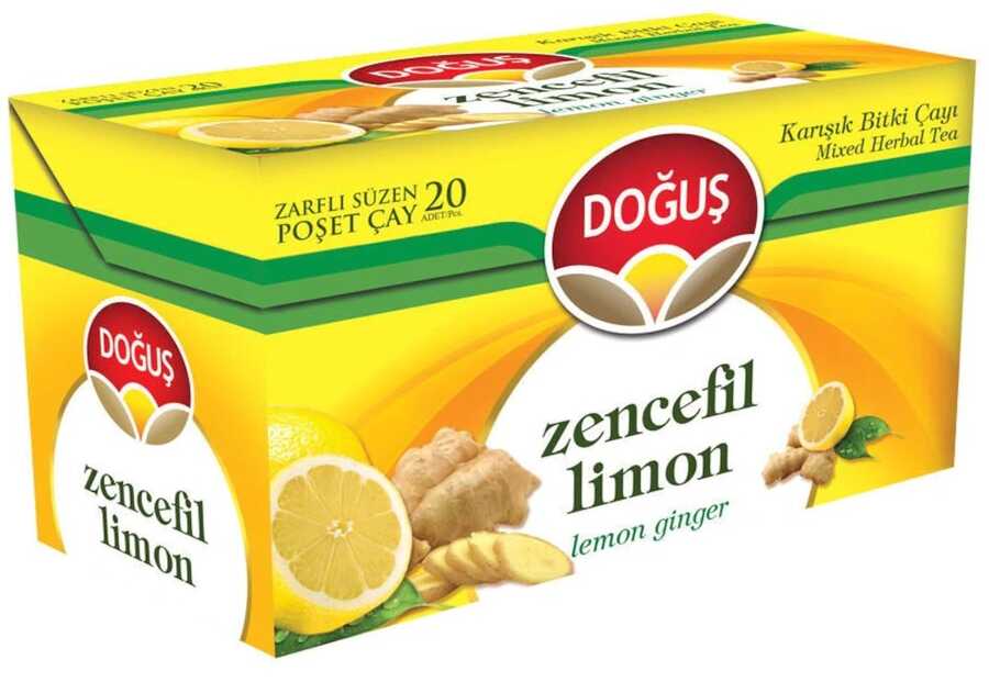 DOĞUŞ BİTKİ ÇAYI BARDAK POŞET ZENCEFİL LİMON 20Lİ 