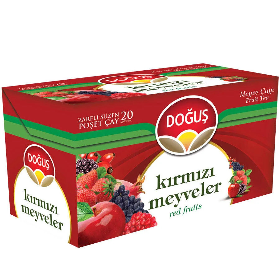 DOĞUŞ BİTKİ ÇAYI BARDAK POŞET KIRMIZI MEYVEL 20Lİ 