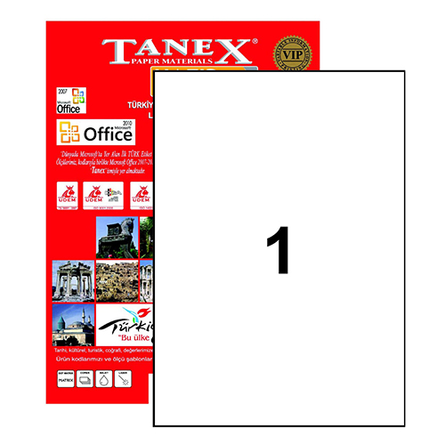 TANEX LAZER ETİKET 210x297 TW 2000 
