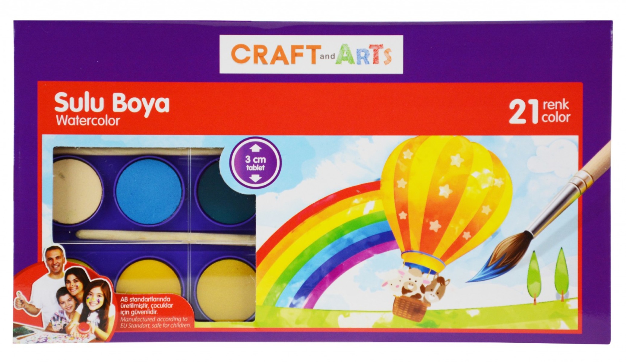 UMİX CRAFT ARTS SULU BOYA 21Lİ