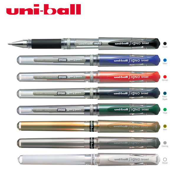 UNİBAL UM-153 BROAD 1.0 İMZA KALEMİ KIRMIZI